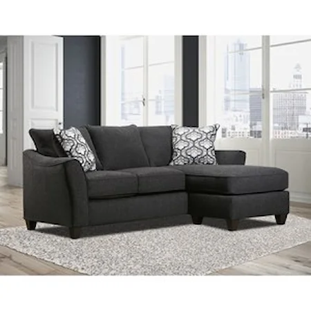 Transitional Sofa Chaise with Right-Facing Chaise
